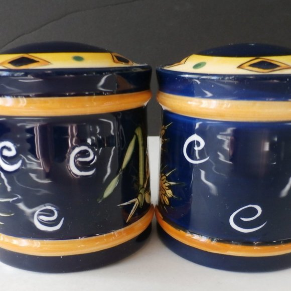 VINTAGE YOUNG’S SALT AND PEPPER SET CERAMIC CORN WHEAT 1999 EXCLUSIVE - Picture 3 of 6